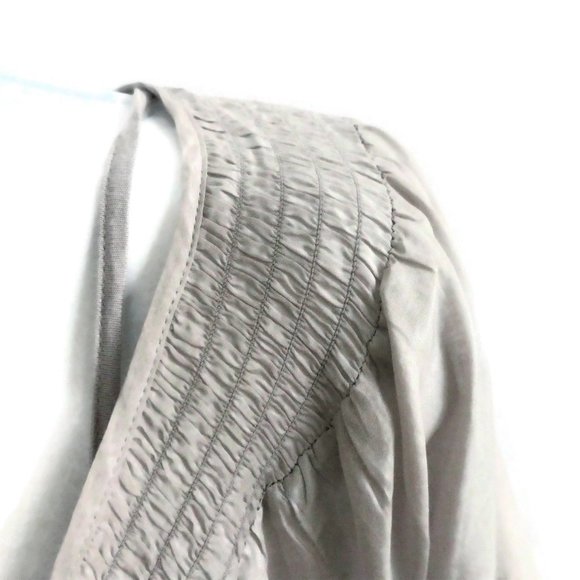 Daniel Rainn Boho Blouse Grey Inset Lace Cotton SiLK Cami Liner S - Picture 8 of 14